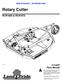 Rotary Cutter RCR1860 & RCR P Parts Manual. Copyright 2017 Printed 12/21/17