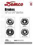 3/18 BC20002, Rev 7. Brakes ASSEMBLY CALIBRATION OPERATION REPLACEMENT PARTS. Page 1
