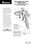 Binks MACH 1SL HVLP SPRAY GUN Mach 1SLA (Adjustable Fluid Inlet) & Mach 1SLV (Vitreous)