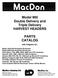 Model 960 Double Delivery and Triple Delivery HARVEST HEADERS PARTS CATALOG