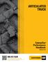 ARTICULATED TRUCK. Caterpillar Performance Handbook Edition 44