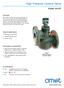 Model 4418F.  Overview. Typical applications. Key features and benefits. Accreditations. Starting air/gas valve Vented fuel gas valve