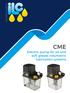 lubrication systems CME Electric pump for oil and soft grease volumetric