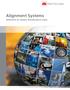 Alignment Systems. Solutions to reduce maintenance costs