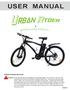 USER MANUAL POWER ASSISTED BICYCLES