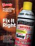 Fix It Right. Professional Products