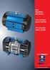AMG PNEUMATIC ACTUATORS. Type SAF/SADF QUALITY IS OUR DRIVE
