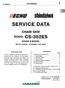 SERVICE DATA CHAIN SAW ECHO: CS-352ES STAGE MODEL. (Serial number : and after) CONTENTS INTRODUCTION