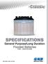 SPECIFICATIONS General Purpose/Long Duration Flooded Batteries TCXG LEAD CALCIUM. SECTION 33.40G A Division of Exide Technologies