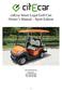 citecar Street Legal Golf Cart Owner s Manual Sport Edition