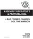 ASSEMBLY/OPERATOR'S & PARTS MANUAL
