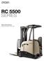 RC 5500 SERIES. Specifications Stand-Up Rider Lift Truck