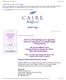 CAIRE SeQual February 2012 Med Tips