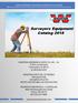 Surveyors Equipment Catalog 2018