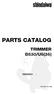 PARTS CATALOG TRIMMER B530/U6(36)