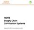 RSPO Supply Chain Certification Systems