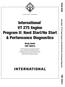 International VT 275 Engine Program II: Hard Start/No Start & Performance Diagnostics
