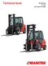 Technical book. MSI / MH Range 2 to 5 tons Semi industrial IC forklifts