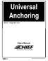 Universal Anchoring. Users Manual. (Metric Single Bolt Jaw) 2006 Chief Automotive Technologies, Inc.