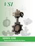 SERIES 2200 Replaceable Seat Butterfly Valves