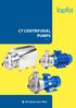 CT CENTRIFUGAL PUMPS. edition 2017 rev 1. All about your flow