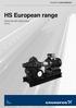 GRUNDFOS DATA BOOKLET. HS European range. Horizontal split-case pumps 50 Hz
