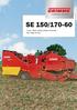 SE 150/ row, offset trailed potato harvester with large bunker