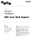 Owner s Handbook: Ride Java Back Support