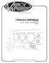 CHEVELLE WITH AC CONTROL PANEL CONVERSION KIT an ISO 9001: 2008 Registered Company