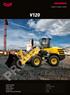 V120 COMPACT WHEEL LOADER. Operating weight kg Engine power. 74,4 kw (101 CV) Bucket capacity 1,2 1,8 m 3 Lifting force