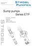 Sump pumps Series ETP