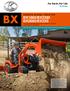 BX1880/BX2380 BX2680/BX23S Four sub-compact diesel tractors with the versatility to do any job your yard or on your property.