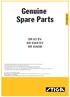 Genuine Spare Parts SR 63 EV SR 6365 EV SR 6365B. Copyright 2012 Global Garden Products