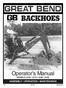 BACKHOES. Operator s Manual ASSEMBLY OPERATION MAINTENANCE MODELS 2165 / 2175 / 2185 / 2195 BUSH HOG, L.L.C. 703 $