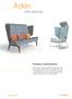 Aden. soft seating. Product Information