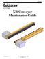 XR Conveyor Maintenance Guide