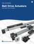 DB SERIES Belt Drive Actuators