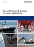 Marine Overview. Rexnord Products & Solutions for Marine Applications