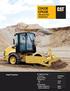 CS433E CP433E. Vibratory Soil Compactors. Stage II Compliant. Cat 3054C Diesel Engine. Centrifugal Force. Operating Weight CP433E (with ROPS Cab)