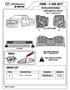 FORD - F TOOLS CHECK LIST INSTALLATION MANUAL READ CAREFULLY BEFORE INSTALLATION FLOOR LINERS SET F ALL TYPE OF CABS