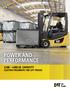 POWER AND PERFORMANCE 2,500 4,000 LB. CAPACITY ELECTRIC PNEUMATIC TIRE LIFT TRUCKS