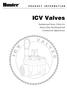 P R O D U C T I N F O R M A T I O N. ICV Valves. Institutional Series Valves for Heavy Duty Residential and Commercial Applications