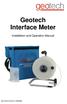 Geotech Interface Meter