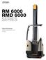 RM 6000 RMD 6000 SERIES. Specifications Narrow-Aisle Reach Truck S Class