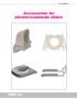 Accessories for shower/commode chairs