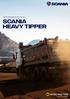 time for smarter solutions scania heavy tipper