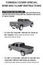 TONNEAU COVER SPECIAL SHIM AND CLAMP INSTRUCTIONS