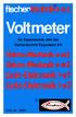 Voltmeter. for Experiments with the fischertechnik Expansion Kit. Order No