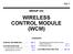 WIRELESS CONTROL MODULE (WCM)