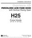 PERCHLORIC ACID FUME HOOD H25. Fume Hoods. 48- 60- 72- 96 long